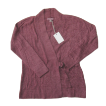 NWT Barefoot Dreams Cozychic Lite in Heather Berry Rosewood Side Tie Cardigan S - £63.44 GBP