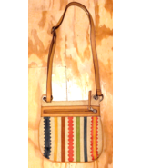 Ladies Relic Multi Colored Striped Cross Body Hand Bag Adjustable Strap - £13.70 GBP