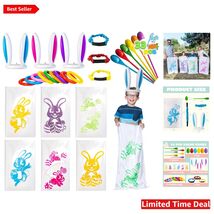 Easter 33PCS Outdoor Game Set: Potato Sack Races &amp; Spoon Egg Activities - $58.36