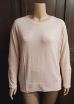 XL- Daily Ritual Pink Stripe SOFT Lightweight L/S Sweater 52+&quot; Chest - £17.02 GBP