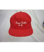 trucker hat baseball cap GRAND FORKS CC cool cloth vintage slide adjust 1980 - $39.99