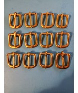  (12) 3/4&quot; Solid Brass Harness Buckles  twelve buckles -NEW - $14.80