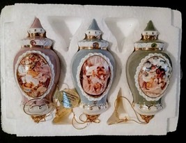 Heirloom Sugar &amp; Spice Porcelain Ornament Set Of 3 Bradford Series 5 New In Box - £12.11 GBP