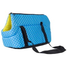 Comfortable Stylish Polka Dot Pet Carrier Tote Bag 3 Colors - Blue - £30.84 GBP
