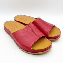 KORK-EASE Tutsi Slides Leather Sandals Comfort Etiope Red Womens 7M - £55.94 GBP