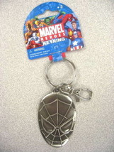 Marvel Comics Spider-Man Mask Metal Pewter Keychain NEW UNUSED - £7.78 GBP