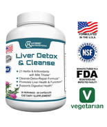 Liver Cleanse Detox &amp; Repair - Milk Thistle, Artichoke Extract, Dandelio... - £13.63 GBP