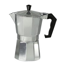 Home Basics 6 Cup Demitasse Shot Aluminum, Grey Stovetop Espresso Maker - $23.99