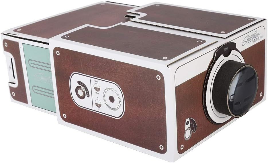 Bality Mobile Phone Pico Projector, Mini Diy Cardboard Home Cinema Theater - $30.94