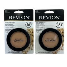 Revlon Colorstay Pressed Powder 850 Medium Deep Lot Of 2 New Sealed - $20.80