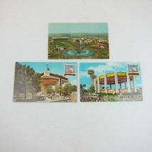 1964 New York Worlds Fair 3 Postcards Unisphere NY State Port Authority ... - £7.82 GBP