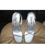Sam &amp; Libby Silver w/Rhinestones High Heel Dress Shoes Size 8 1/2 M Wome... - €32,39 EUR