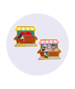 Mickey Mouse and Minnie Mouse Disney Pins: Farmer Market Stand - $39.90