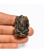 Estatua de piedra preciosa tallada en forma de Labradorita Lord Ganesha... - $25.23