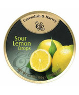 Cavendish &amp; Harvey hard drop Sour Lemon Drops Candy, 5.3 oz small tin Ca... - $1,391.83 MXN