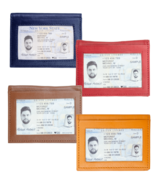Men&#39;s 100% Genuine Soft Leather Mini Bifold Wallet ID Window Credit Card... - $244.32 MXN
