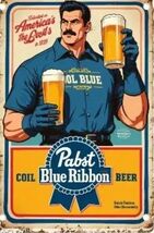Pabst Blue Ribbon Beer Retro Vintage Sign 8x12 inches  Mancave Garage w - $452.20 MXN