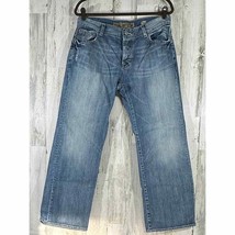 BKE Mens Jeans Justin Straight Leg Button Fly Distressed Size 34x29 - $20.77