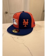 NY Mets MLB Pinwheel Fitted Cap Size 7 - £27.25 GBP