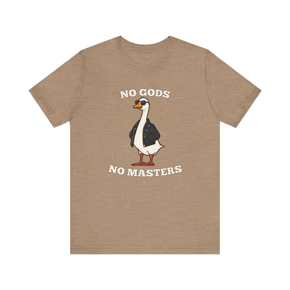 Rebellious Silly Goose, No Gods No Masters Shirt, Atheist shirt, Doom shirt Item image 13