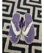 Reebok Purple And White  Slippers For Women Size 7.5uk Express Shipping - £27.30 GBP