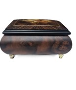 Italian Unione Artigiani Intarsio Sorrentino Inlaid Wood Jewelry Music Box - £58.98 GBP