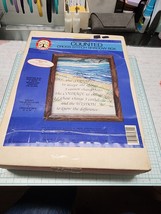 Colortex Counted Cross Stitch Shadow Box 1986 HTF Vintage - Serenity Prayer - £115.59 GBP