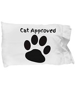 Omtheo Cat Lover Pillow Case With Paw Print - $19.55