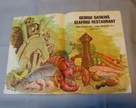 1970s George Gaskins Seafood Restaurant Long Branch NJ Placemat New Ocean Ave - £18.57 GBP