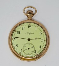 Elgin 1904 Size 12s Pocket Watch with 15 Jewels in C.W.C. Co Case RUNS - £109.50 GBP