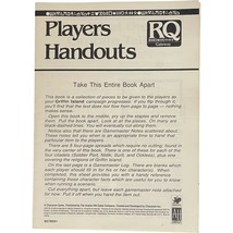 Avalon Hill Chaosium GRIFFIN ISLAND Rune Quest Game 1986 - PLAYERS HANDOUTS - $49.99