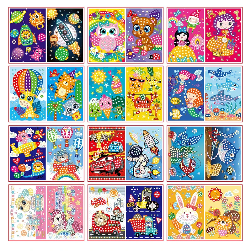 Le dot stickers diy toys for kids children creative early educational patience training thumb200