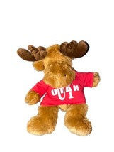 creature Comforts Utah moose plush 8” red utah shirt Plush Stuffed Anima... - £14.12 GBP