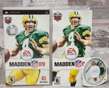 Madden NFL 09 Sony PSP CIB Complete with Manual Tested  - $9.89
