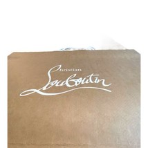 Large Christian Louboutin Gift Tote Shopping Bag Beige Red Inside  17”x23.5” - £30.35 GBP