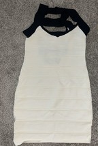 Arden B Dress Body con, Mini Woman’s M Ivory &amp; Black - £32.62 GBP