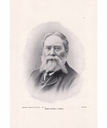 Vintage 8 x 5.5&quot; Print Brown&#39;s Famous Pictures - James Russell Lowell - ... - $3.96