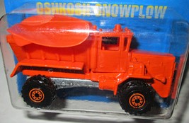 Hot Wheels OSHKOSH Snowplow 1991 Mint on Card Diecast - $6.95