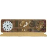 IOTA PHI THETA FRATERNITY Wood Desktop Clock Domed Desktop Clock - $53.90