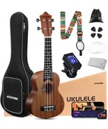 Aodsk Soprano Ukulele For Beginner 21 Inch Ukelele Kit With Gig Bag Stra... - $52.93
