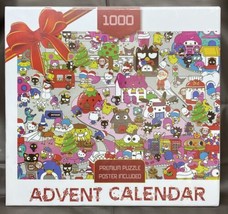 Sanrio Characters 1000 Piece Puzzle Advent Calendar With Poster Hello Kitty - £18.32 GBP