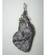 Jasper, Rock Hill Pendant Wire Wrapped .925 Sterling Silver by Jemel - £30.33 GBP