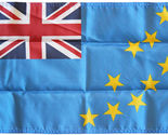 Tuvalu - 12" x 18" Nylon Flag - Nylon, Without Fringe, Grommets - $21.60