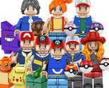 Pokémon Ash Ketchum Misty Serena Minifigure Pikachu Gengar Charizard Mini Block  - $20.41