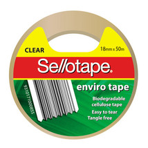 Sellotape Enviro Tape (Clear) - 18mmx50m - £20.47 GBP