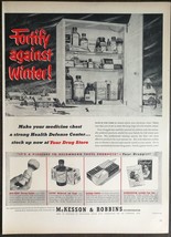 Vintage 1951 McKesson &amp; Robbins Health Products Full Page Original Ad 823 - £5.57 GBP