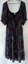 Live To Be Spoiled La Mamba Black Floral Dress 3XL Long 41 in - $16.99