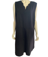 Talbots Woman Petite Black Sleeveless A Line V Neck Knit Dress Size 22WP - $53.21 CAD Talbots Woman Petite Black Sleeveless A Line V Neck Knit Dress Size 22WP - $53.21 CAD