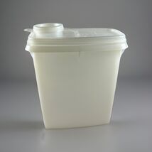 Vintage Tupperware Store N' Pour Jr. Cereal Container 4 Cup Sheer 499 w ... - $12.34