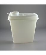 Vintage Tupperware Store N' Pour Jr. Cereal Container 4 Cup Sheer 499 w ... - $12.34
